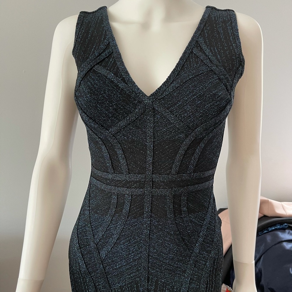 Herve Leger Metallic dress NWT Never worn